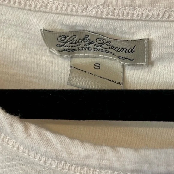 Lucky Brand - Zebra Tunic Scoop Neck - Size S - Ivory - Picture 4 of 4